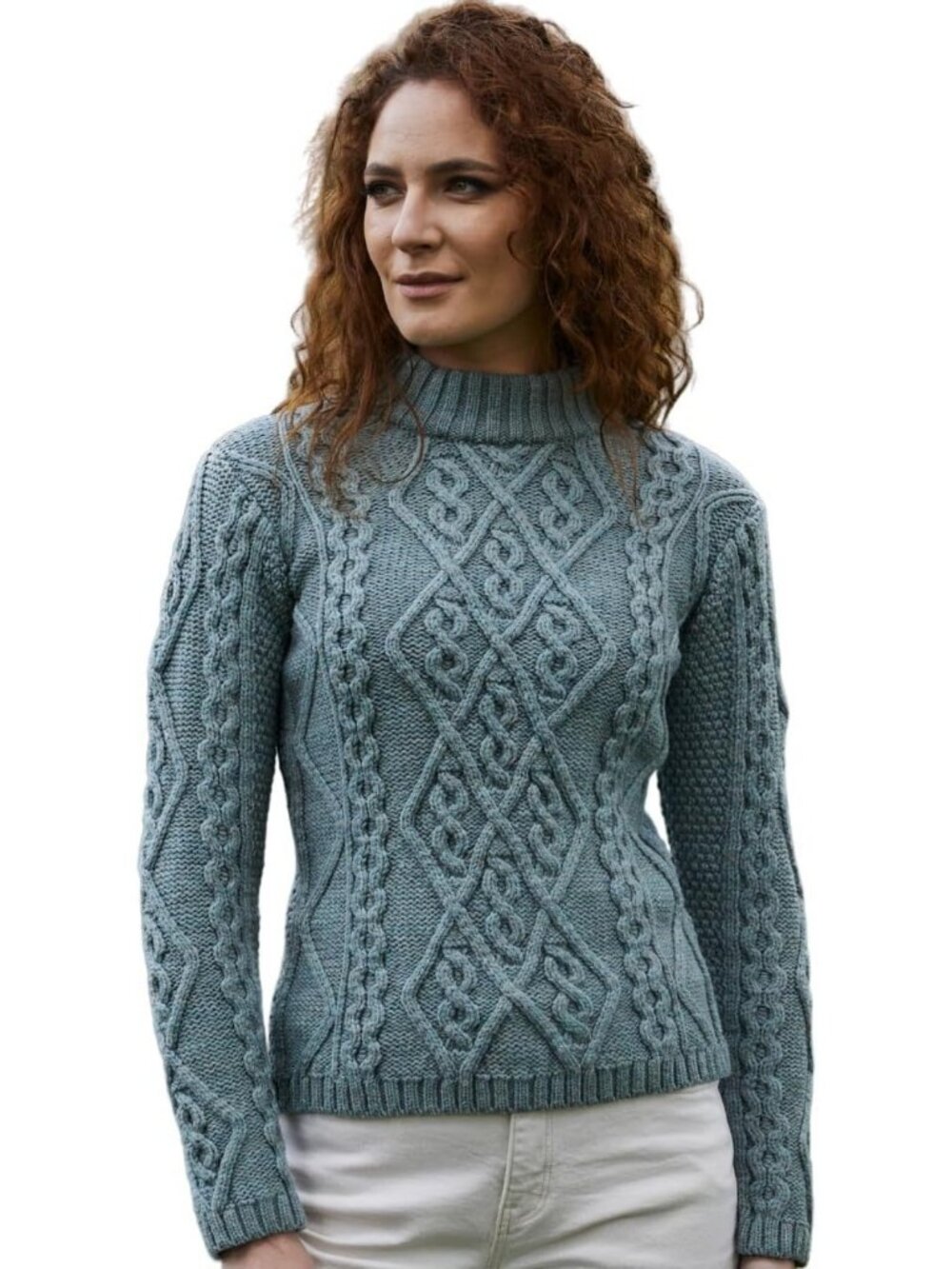 Cozy Cable Knit Wool Sweater for Women | Ireland-Inspired Jumper, Perfect for